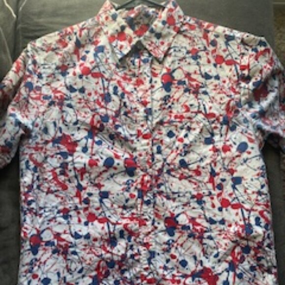 “Splatter Statement: Red, White & Bold” - Picture 1 of 1